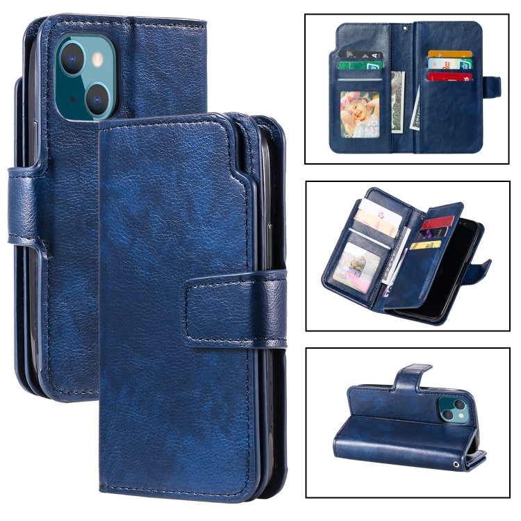 Tri-Fold 9-Card Wallets Leather Phone Case, Series 1