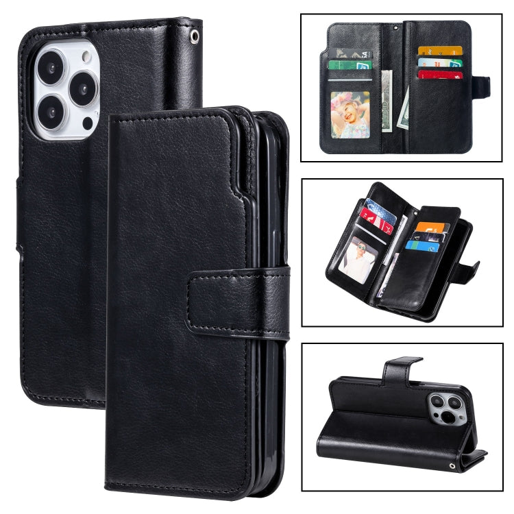 Tri-Fold 9-Card Wallets Leather Phone Case, Series 2