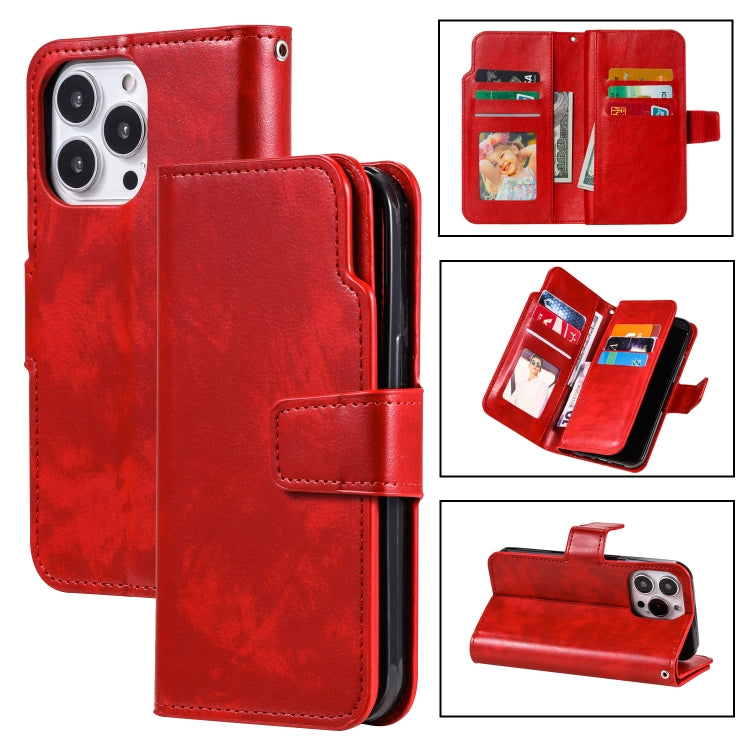 Tri-Fold 9-Card Wallets Leather Phone Case, Series 1