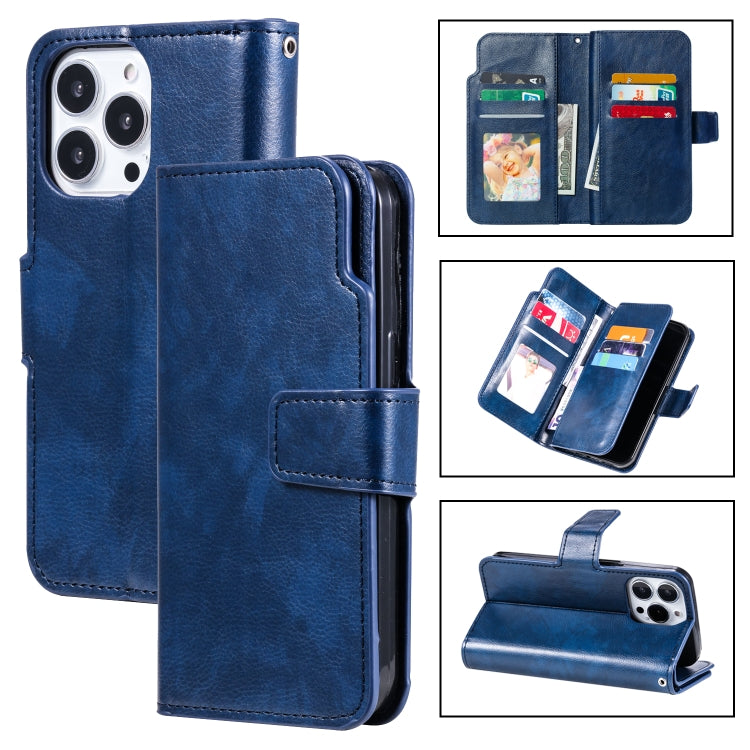 Tri-Fold 9-Card Wallets Leather Phone Case, Series 1