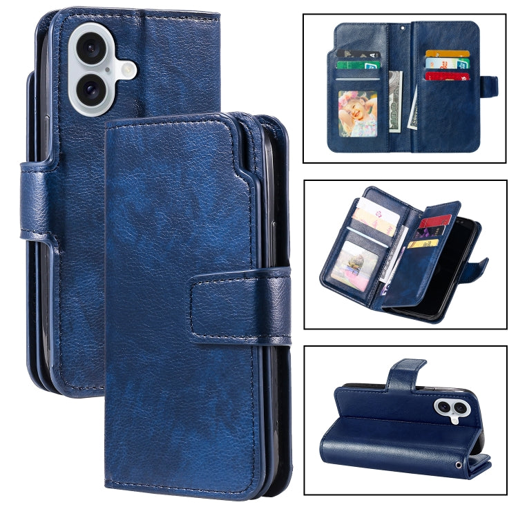 Tri-Fold 9-Card Wallets Leather Phone Case, Series 1