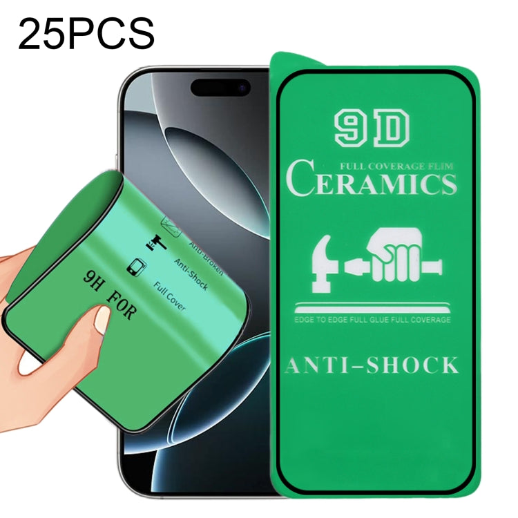 25pcs 9D Full Screen Full Glue Ceramic Film