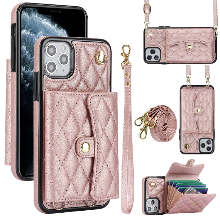 Crossbody Rhombic Horizontal Wallet Leather Phone Case, Series 4