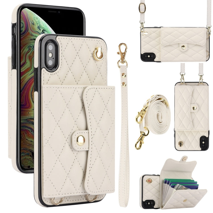 Crossbody Rhombic Horizontal Wallet Leather Phone Case, Series 1