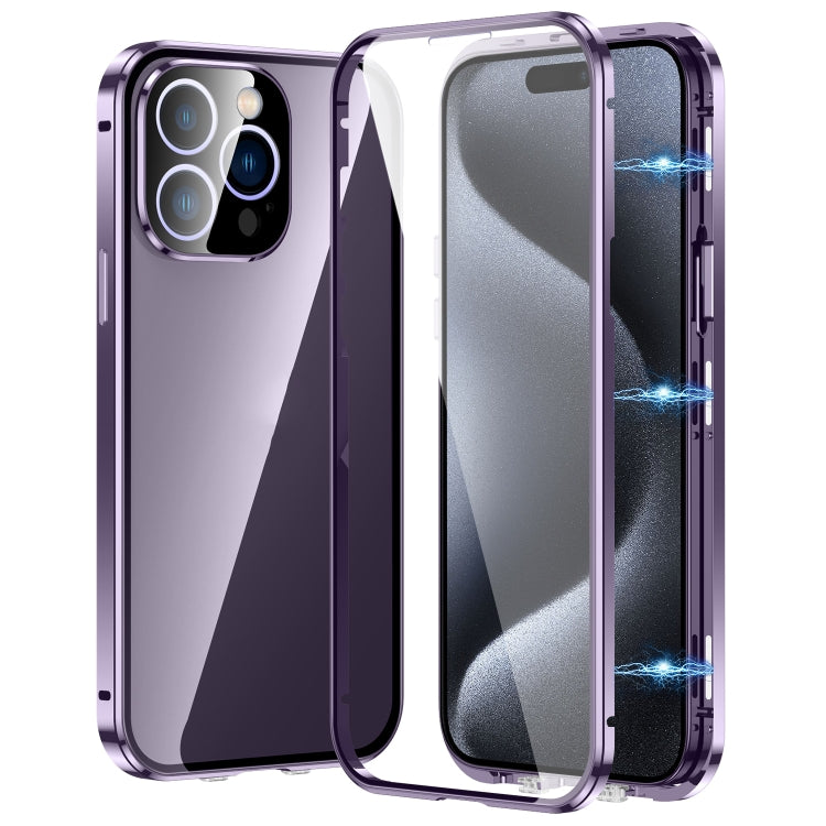 Magnetic Double-buckle HD Tempered Glass Phone Case, Series 2