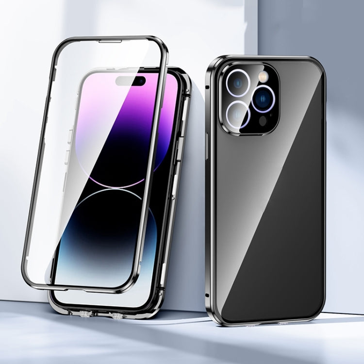 Magnetic Double-buckle HD Tempered Glass Phone Case, Series 3