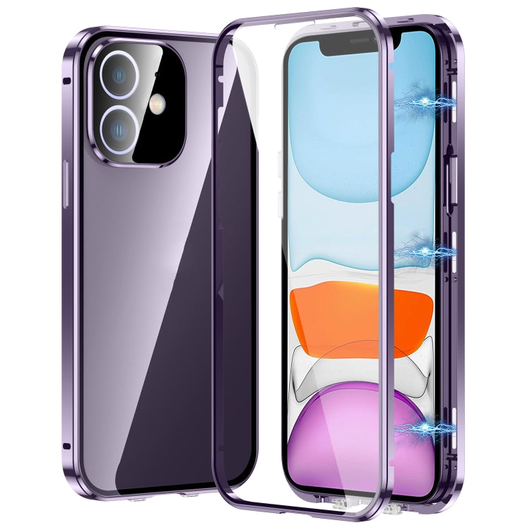 Magnetic Double-buckle HD Tempered Glass Phone Case, Series 1