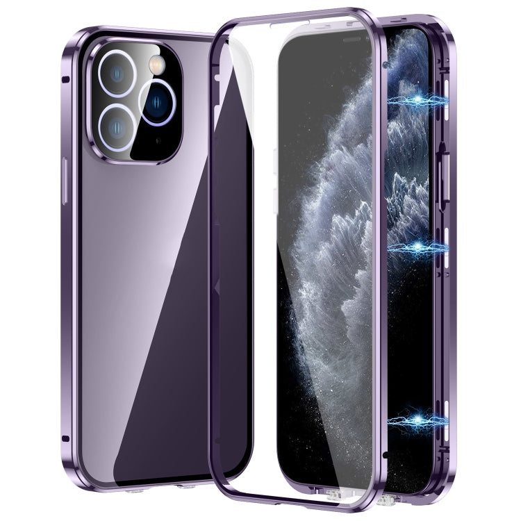 Magnetic Double-buckle HD Tempered Glass Phone Case, Series 2