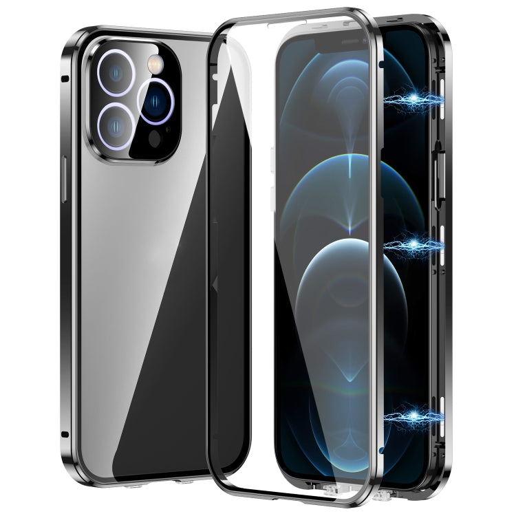 Magnetic Double-buckle HD Tempered Glass Phone Case, Series 2