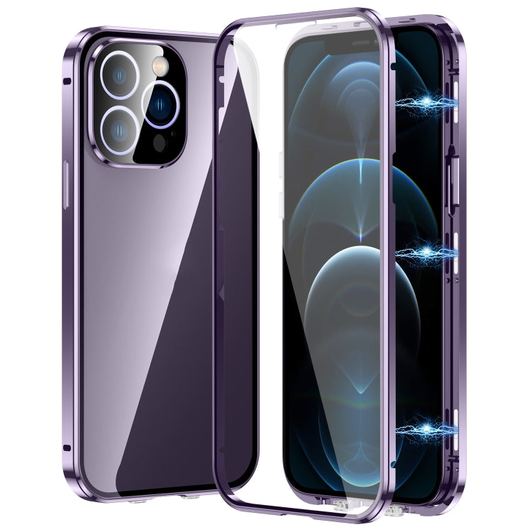 Magnetic Double-buckle HD Tempered Glass Phone Case, Series 2