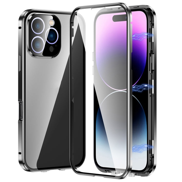 Magnetic Double-buckle HD Tempered Glass Phone Case, Series 3