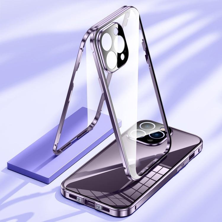 Magnetic Double-buckle HD Tempered Glass Phone Case, Series 1