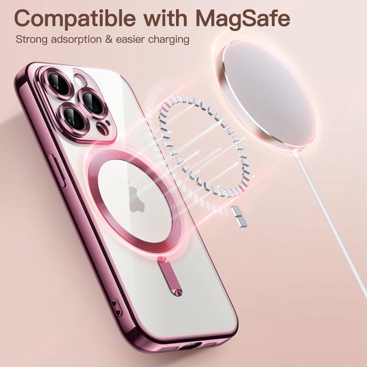 Transparent Electroplated Magsafe Magnetic TPU Phone Case, Series 2