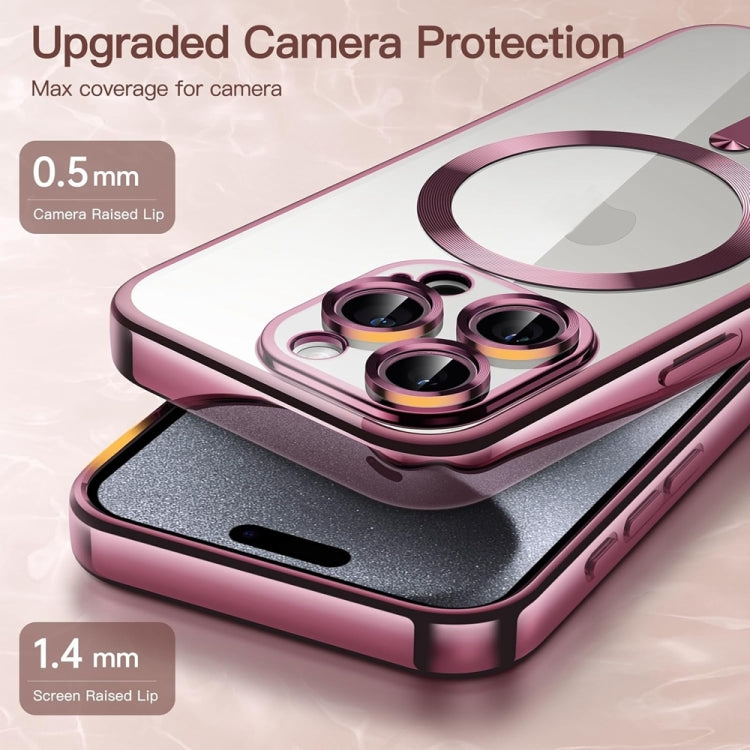 Transparent Electroplated Magsafe Magnetic TPU Phone Case, Series 2