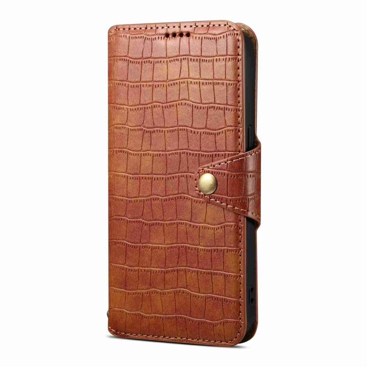 Denior Crocodile Texture Oil Edge Leather Phone Case, Series 3