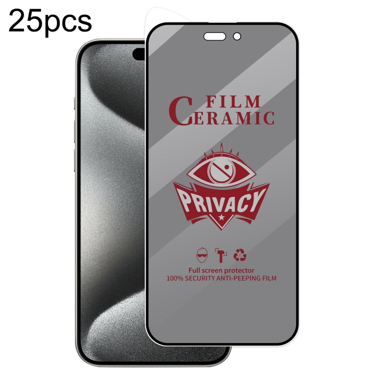 25pcs Full Coverage HD Privacy Ceramic Film