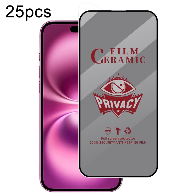 25pcs Full Coverage HD Privacy Ceramic Film