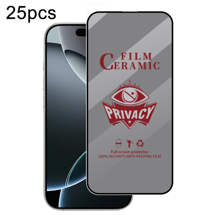 25pcs Full Coverage HD Privacy Ceramic Film