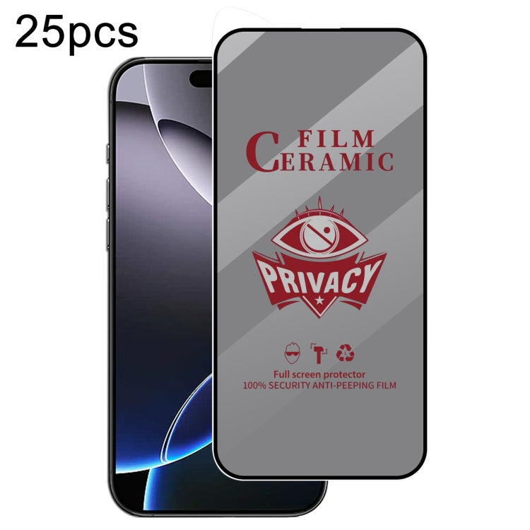 25pcs Full Coverage HD Privacy Ceramic Film