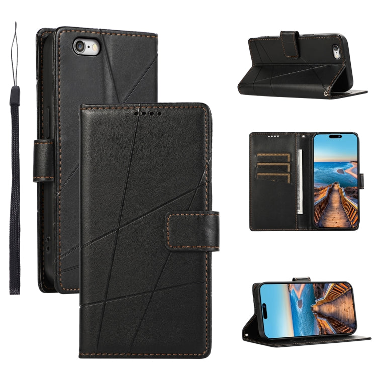 PU Genuine Leather Texture Embossed Line Phone Case, Series 2