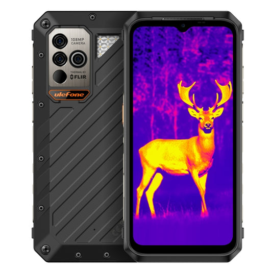 Ulefone Power Armor 18T Ultra Version 5G Thermal Imaging Rugged Phone, Side Fingerprint, 6.58 inch Android 13 MediaTek Dimensity 7050 Octa Core up to 2.6GHz, Network: 5G, NFC, OTG