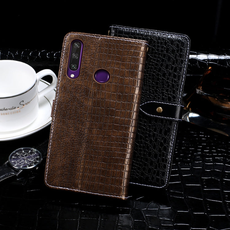 idewei Crocodile Texture Horizontal Flip Leather Case with Holder & Card Slots & Wallet, For Huawei Y6p, For Huawei Y8p, For Motorola Moto E6s (2020), For OPPO Find X2 Lite