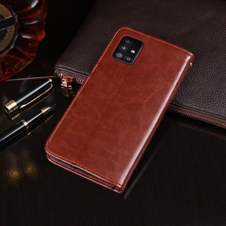 idewei Crazy Horse Texture Horizontal Flip Leather Case with Holder & Card Slots & Wallet, For Samsung Galaxy A51 5G, For Samsung Galaxy A71 5G, For Xiaomi Mi Note 10 Lite, For Xiaomi Redmi 9