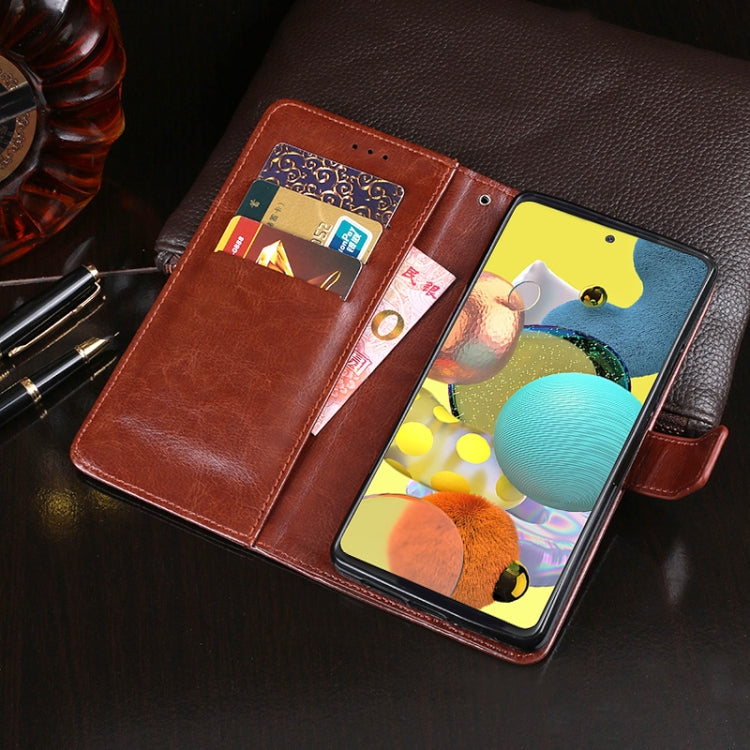 idewei Crazy Horse Texture Horizontal Flip Leather Case with Holder & Card Slots & Wallet, For Samsung Galaxy A51 5G, For Samsung Galaxy A71 5G, For Xiaomi Mi Note 10 Lite, For Xiaomi Redmi 9