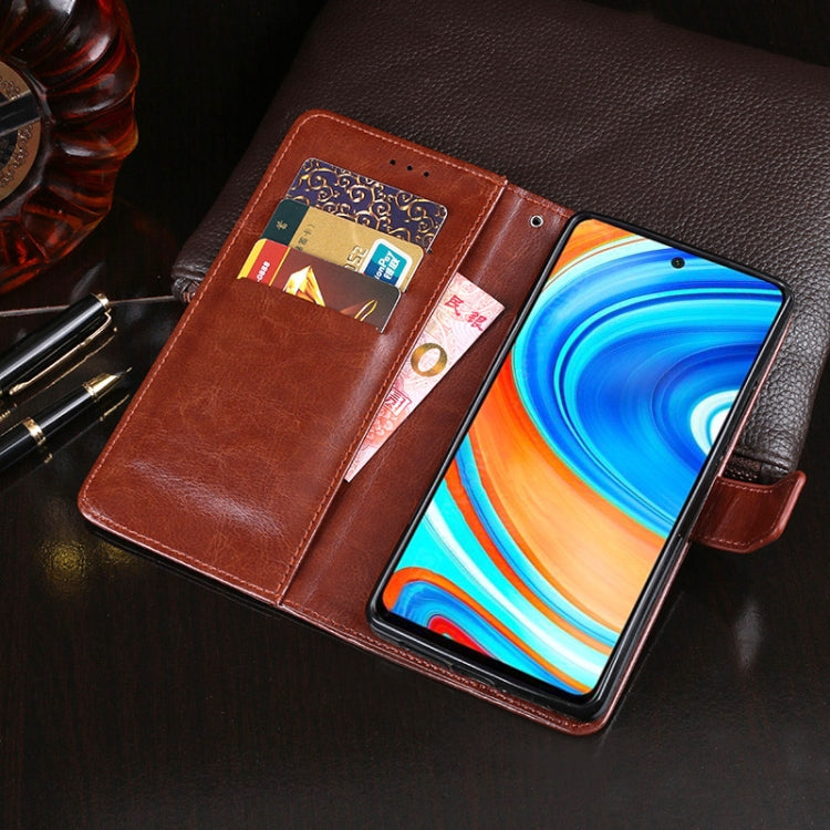 idewei Crazy Horse Texture Horizontal Flip Leather Case with Holder & Card Slots & Wallet, For Xiaomi Poco M2 Pro, For Xiaomi Redmi 9A, For Huawei Honor 30 Pro+, For Huawei Y6p