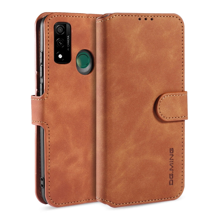 DG.MING Retro Oil Side Horizontal Flip Case, For Samsung Galaxy A21 (EU Version), For Huawei P Smart 2020, For Xiaomi Redmi 9, For Xiaomi Redmi 10X 4G / Redmi Note 9, For OnePlus 8