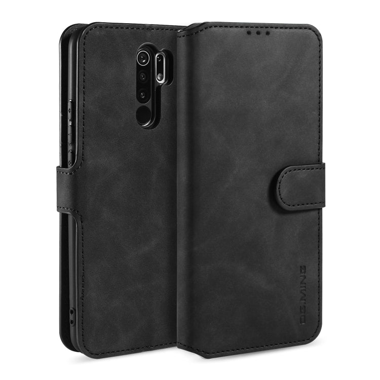 DG.MING Retro Oil Side Horizontal Flip Case, For Samsung Galaxy A21 (EU Version), For Huawei P Smart 2020, For Xiaomi Redmi 9, For Xiaomi Redmi 10X 4G / Redmi Note 9, For OnePlus 8