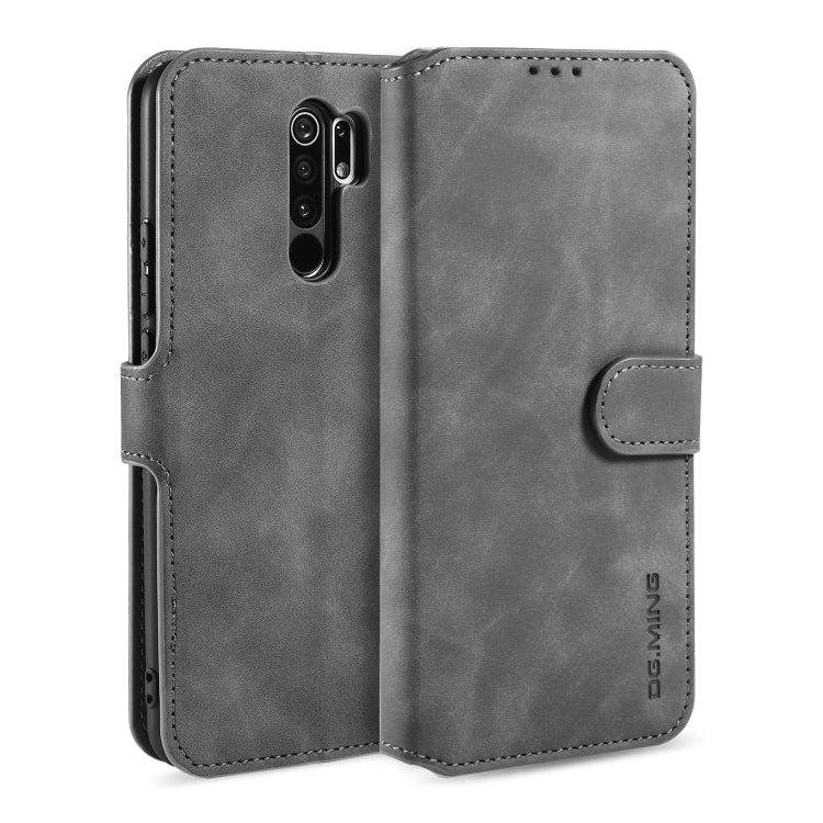 DG.MING Retro Oil Side Horizontal Flip Case, For Samsung Galaxy A21 (EU Version), For Huawei P Smart 2020, For Xiaomi Redmi 9, For Xiaomi Redmi 10X 4G / Redmi Note 9, For OnePlus 8