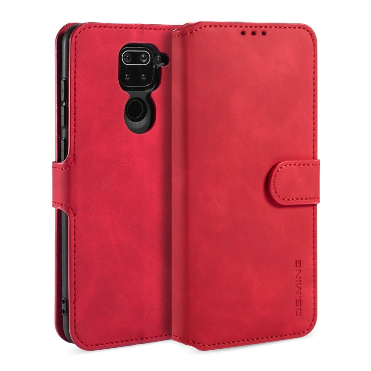 DG.MING Retro Oil Side Horizontal Flip Case, For Samsung Galaxy A21 (EU Version), For Huawei P Smart 2020, For Xiaomi Redmi 9, For Xiaomi Redmi 10X 4G / Redmi Note 9, For OnePlus 8