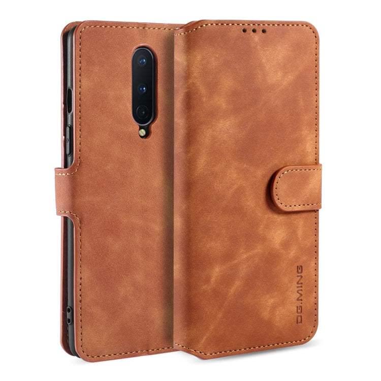 DG.MING Retro Oil Side Horizontal Flip Case, For Samsung Galaxy A21 (EU Version), For Huawei P Smart 2020, For Xiaomi Redmi 9, For Xiaomi Redmi 10X 4G / Redmi Note 9, For OnePlus 8