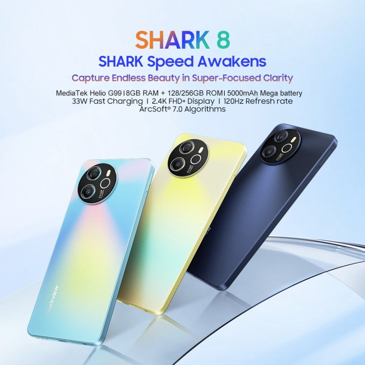 Blackview SHARK 8, Fingerprint Identification, 6.78 inch Android 13 MTK6789 Helio G99 Octa Core up to 2.2GHz, Network: 4G, OTG