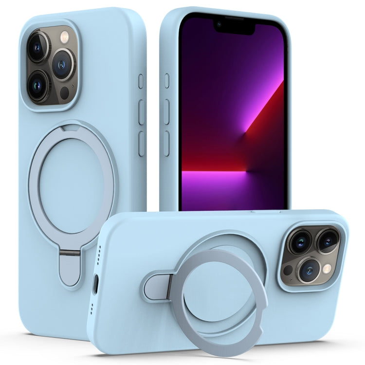 Liquid Silicone MagSafe Magnetic Phone Case with Ring Holder, Series 6