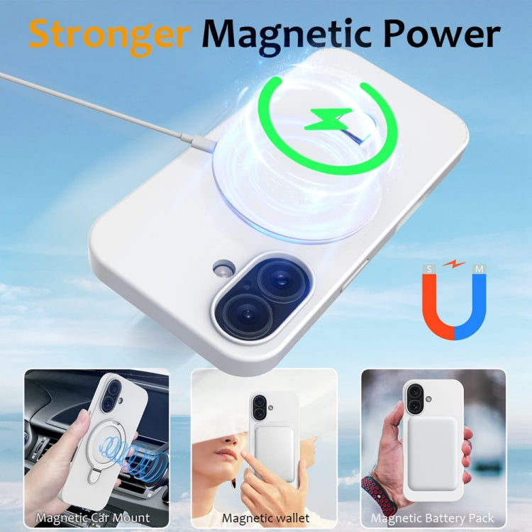 Liquid Silicone MagSafe Magnetic Phone Case with Ring Holder, Series 3