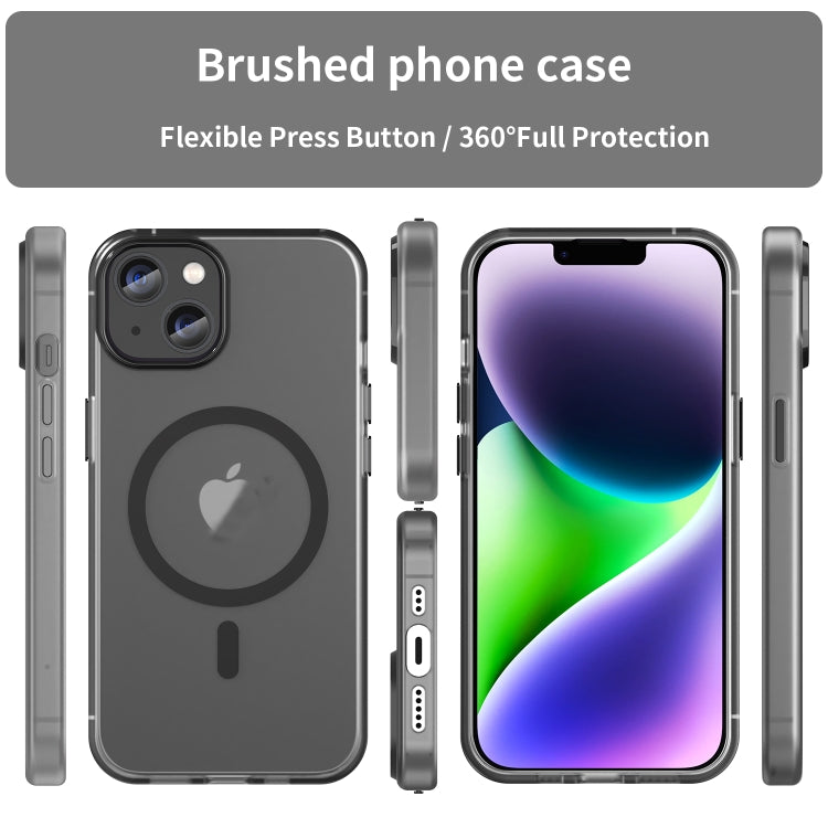 MagSafe Frosted Translucent TPU + PC Full Coverage Phone Case, Series 8