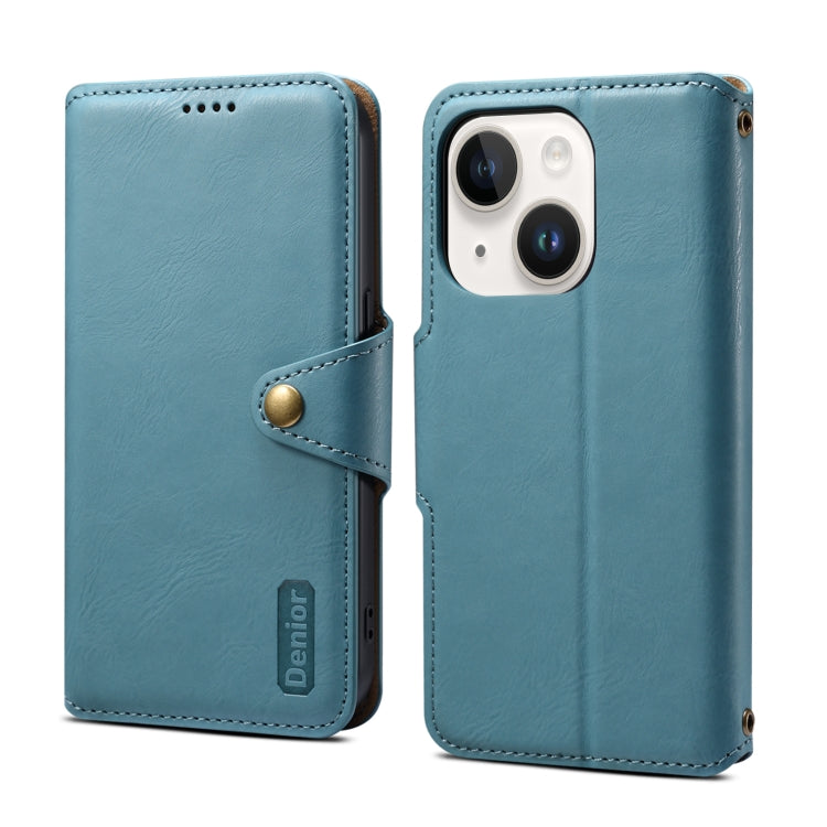 Denior Cowhide Texture Wallet Style Leather Phone Case, Series 3