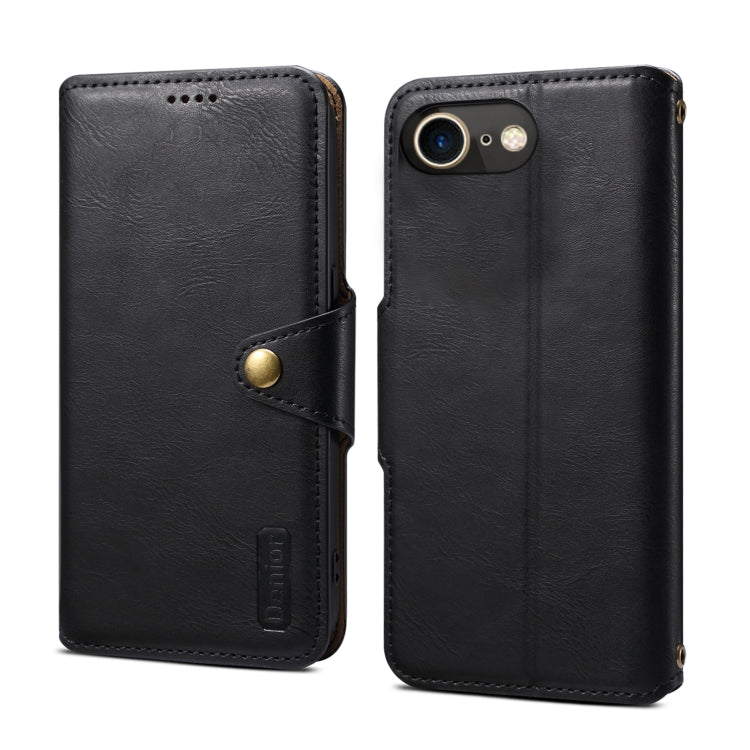 Denior Cowhide Texture Wallet Style Leather Phone Case, Series 1