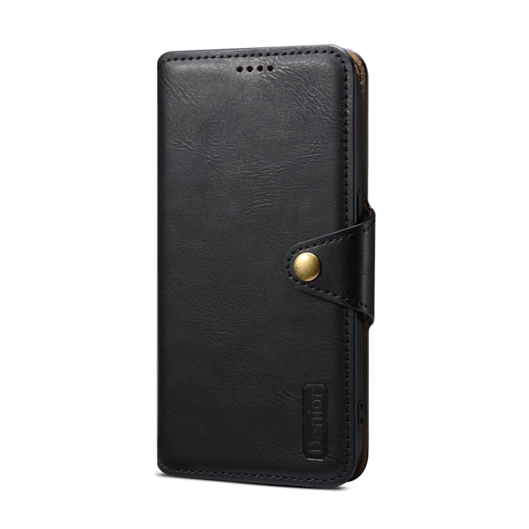 Denior Cowhide Texture Wallet Style Leather Phone Case, Series 2