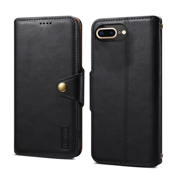 Denior Cowhide Texture Wallet Style Leather Phone Case, Series 1