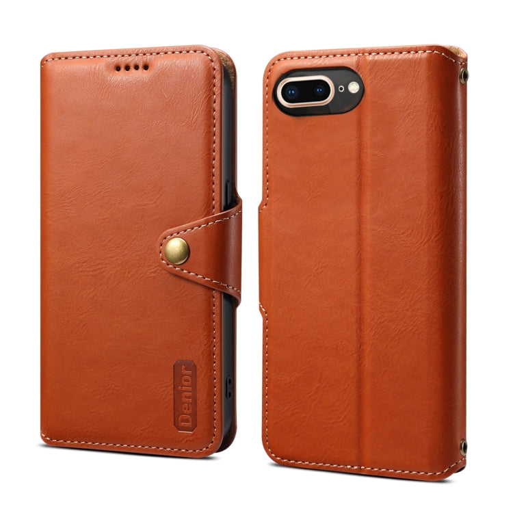 Denior Cowhide Texture Wallet Style Leather Phone Case, Series 1