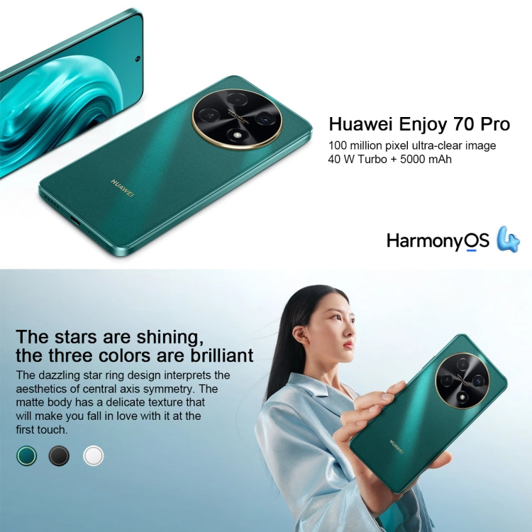 HUAWEI Enjoy 70 Pro, Side Fingerprint Identification, 6.7 inch HarmonyOS 4.0 Qualcomm Snapdragon 680 Octa Core 2.4GHz, Network: 4G, OTG, Not Support Google Play