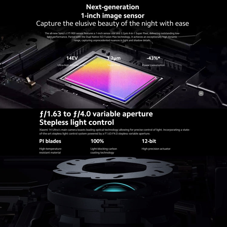 Xiaomi 14 Ultra,  6.73 inch Xiaomi HyperOS Snapdragon 8 Gen 3 Octa Core 4nm up to 3.3GHz, NFC, Network: 5G