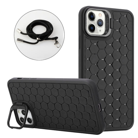 Honeycomb Radiating Lens Holder Magsafe Phone Case with Lanyard, Series 3