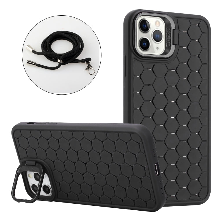 Honeycomb Radiating Lens Holder Magsafe Phone Case with Lanyard, Series 1