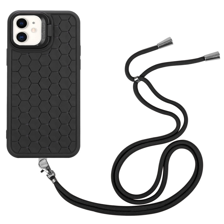 Honeycomb Radiating Lens Holder Magsafe Phone Case with Lanyard, Series 1