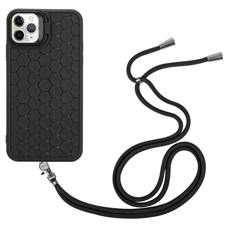 Honeycomb Radiating Lens Holder Magsafe Phone Case with Lanyard, Series 5