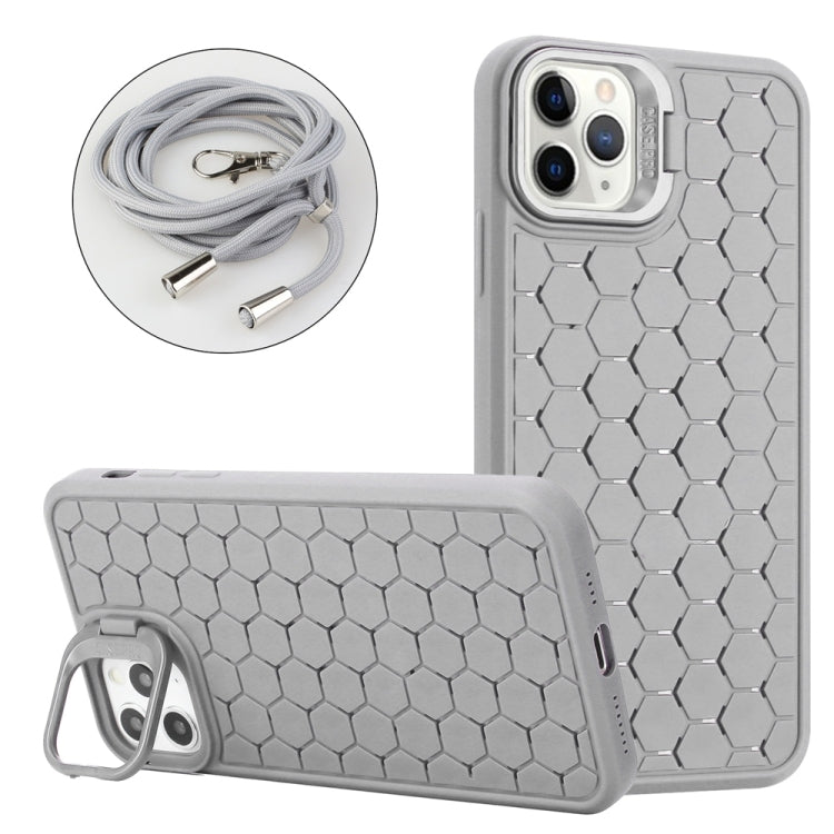 Honeycomb Radiating Lens Holder Magsafe Phone Case with Lanyard, Series 5